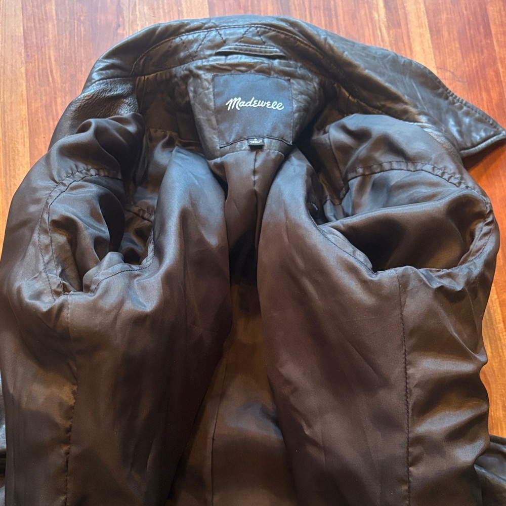 Madewell Black Faux Leather Moto Jacket - Picture 5 of 5